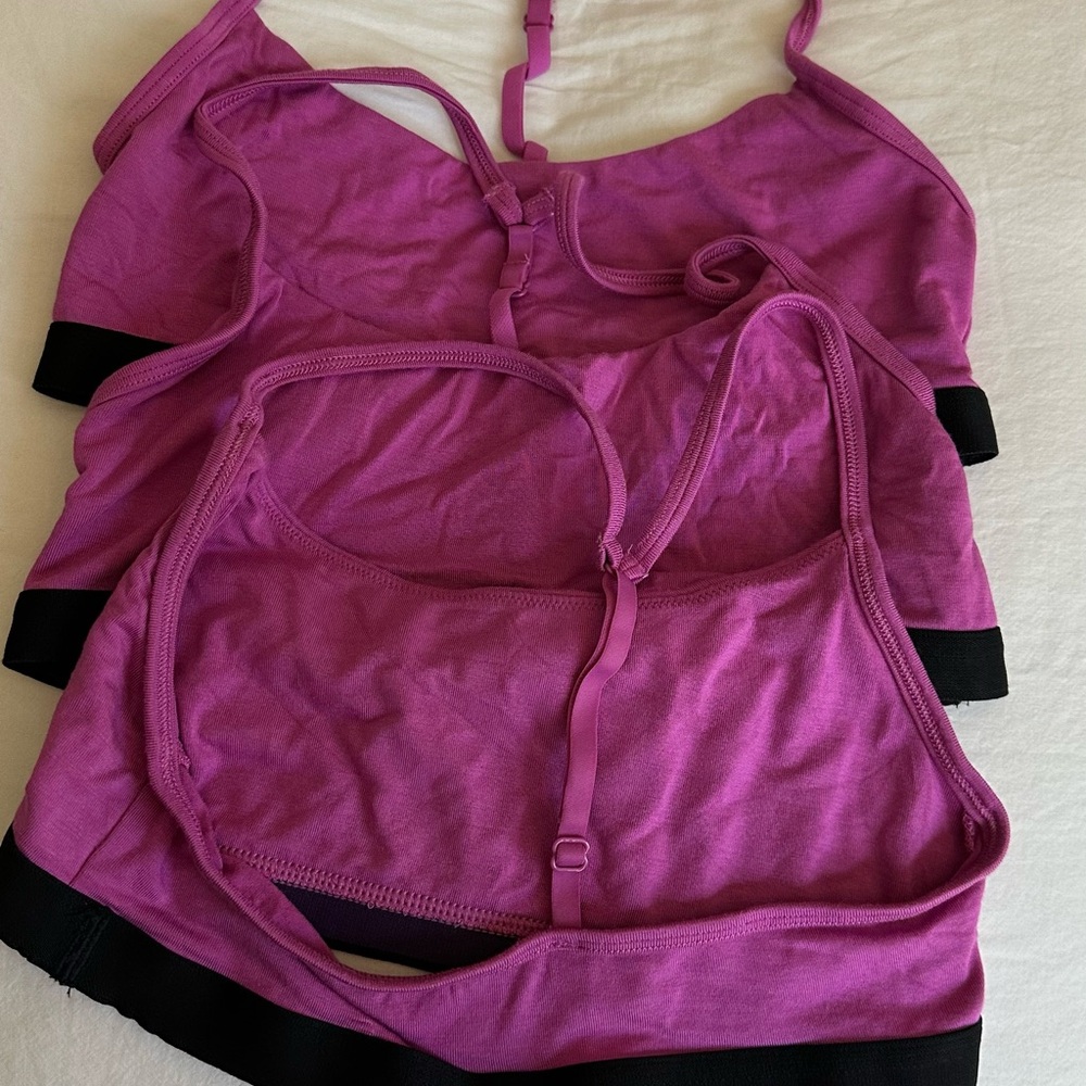 MeUndies core t-back bralette Small 3 pack